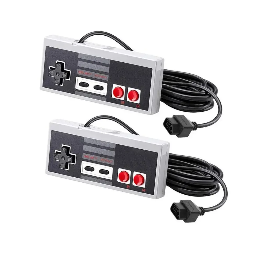 Nintendo NES Original Console Wired Controllers Remote Bundle of 2